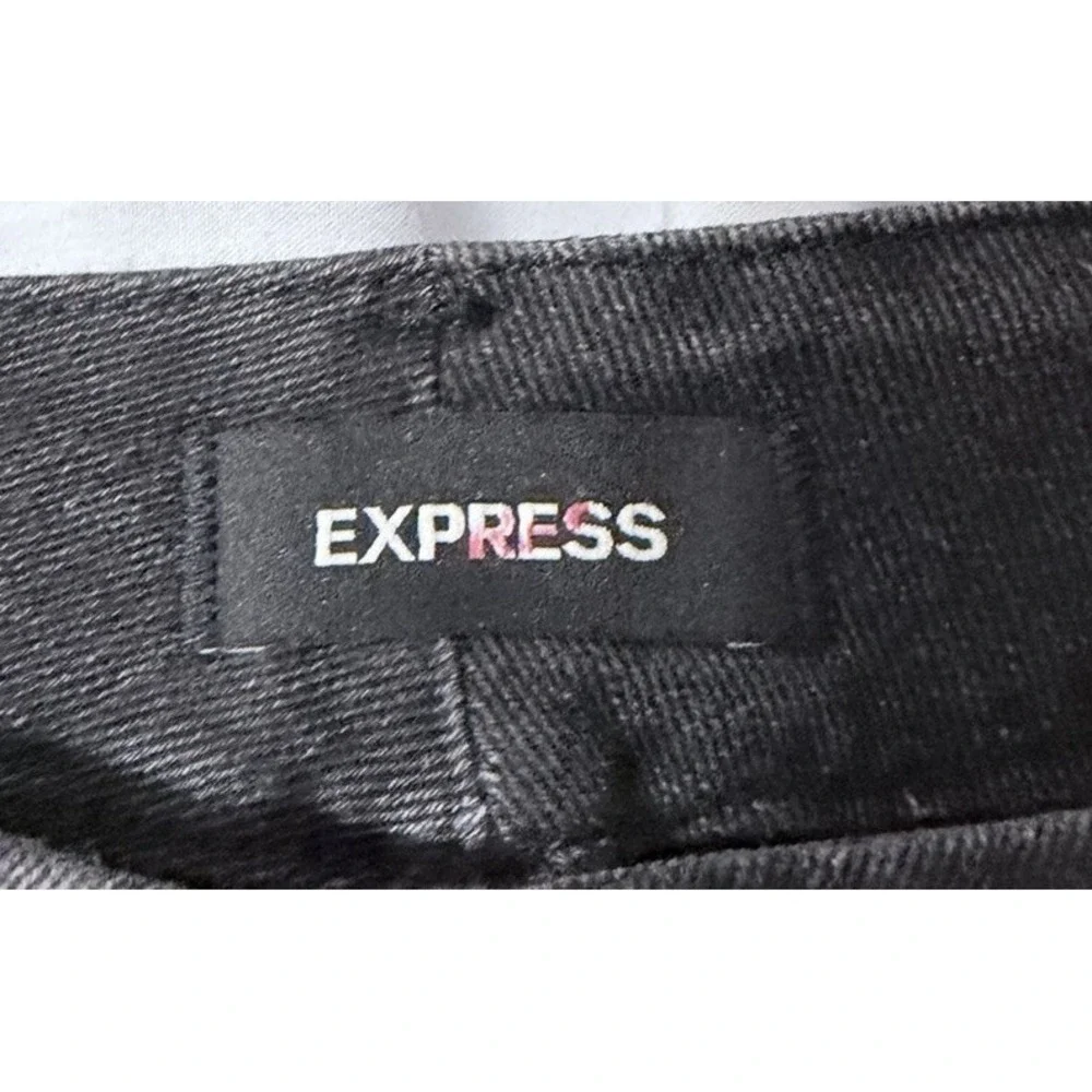 NWT Express Skinny Mid Rise Womens Stretch Black Flexx Jeans Denim Size M 6/8/10 - Picture 6 of 11
